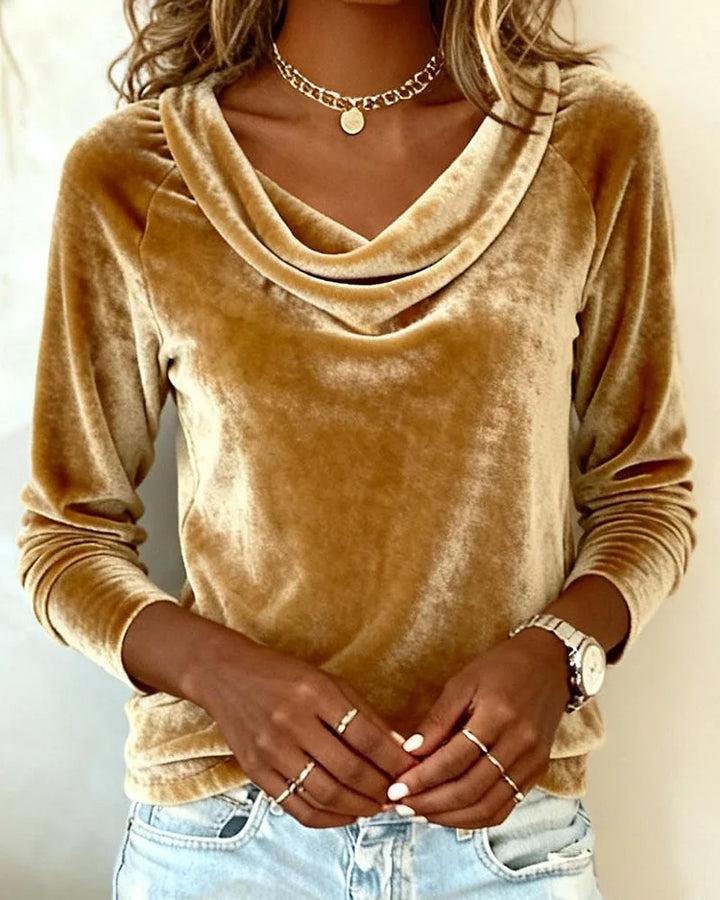 Amarita | Elegante Samtbluse