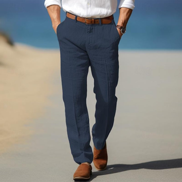 HERRLICHE PREMIUM-LINENHOSE (MIT GÜRTELSCHLAUFEN)