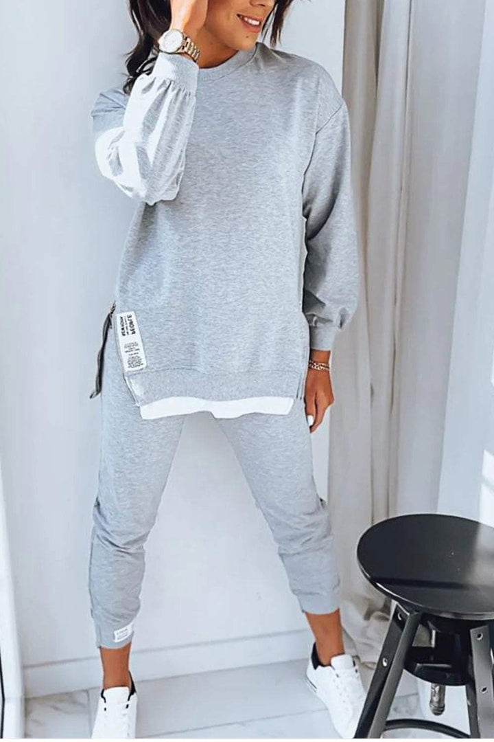Angelika | Oversized Loungewear-Set mit Rundhalsausschnitt für Damen