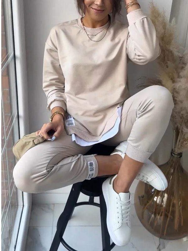 Angelika | Oversized Loungewear-Set mit Rundhalsausschnitt für Damen