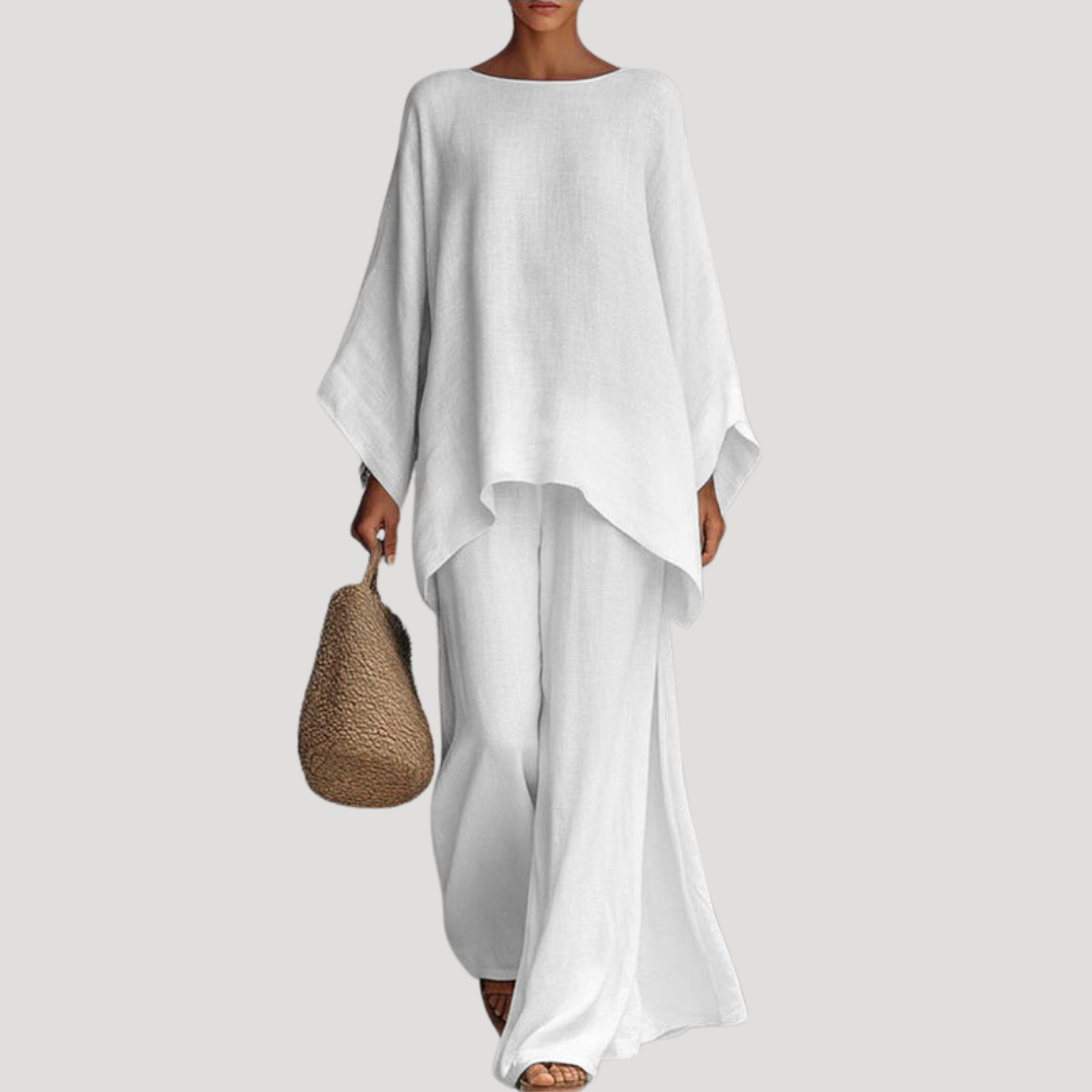 Anouk | Damen Zweiteiler Oversized Top Weites Bein