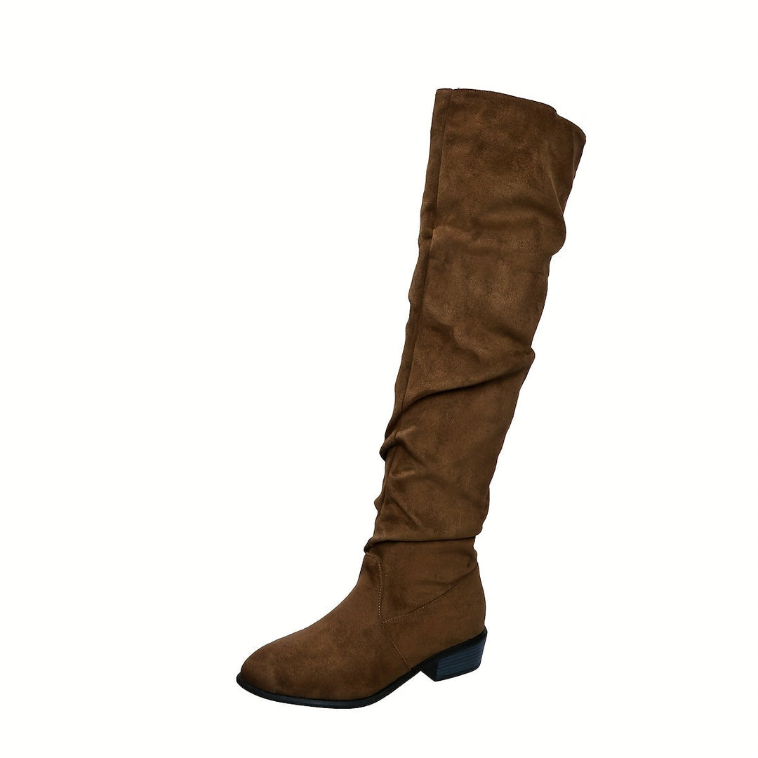 Astrid | Damen Overknee Stiefel Schlupfstiefel