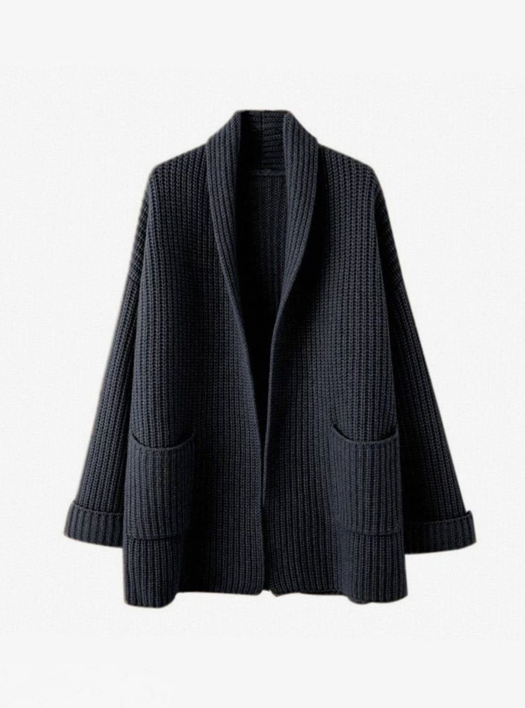 Avery | Gestreifter Strick-Langcardigan mit Taschen für Frauen