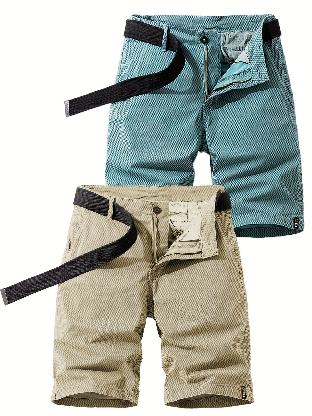 Herren-Bermudashorts mit Gürtel für Sommer- und Outdoor-Aktivitäten