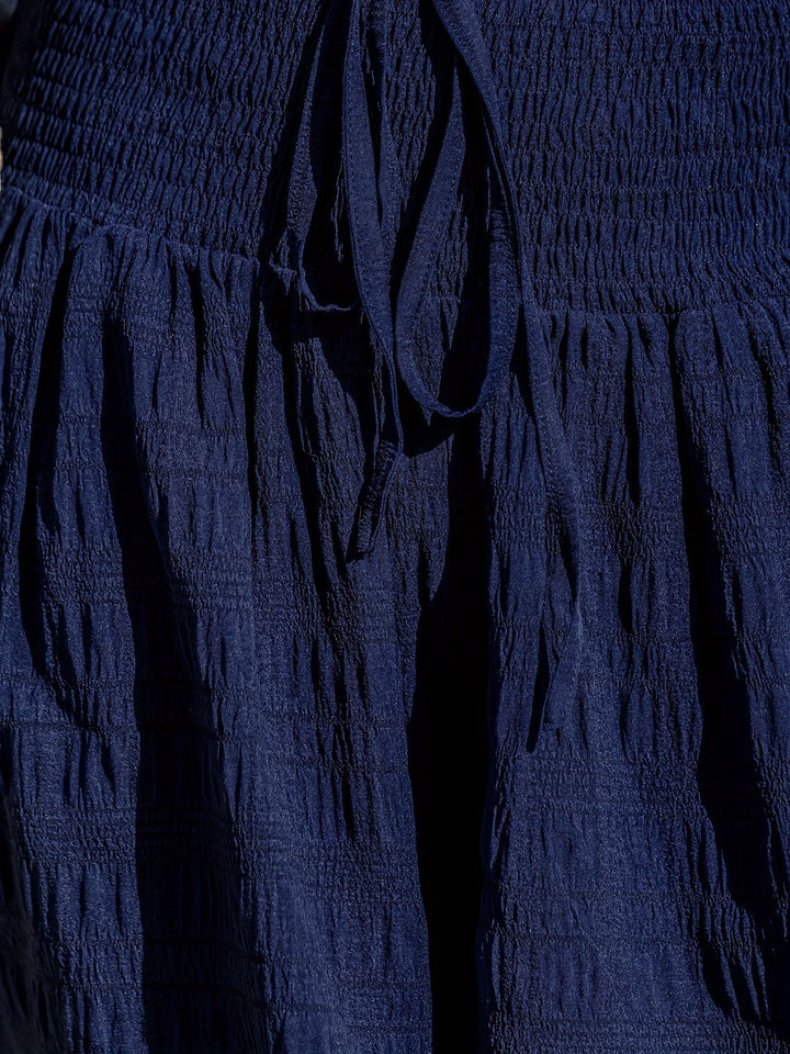 Lockere weite hohe Taille mit Kordel für Damen, lässiger Sommerstil, ideal für Strand und Urlaub
