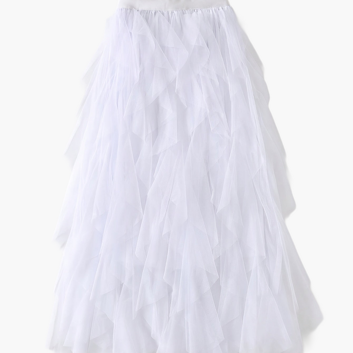 Damenrock Elegante Mehrlagige Volant Romantisches Festkleid