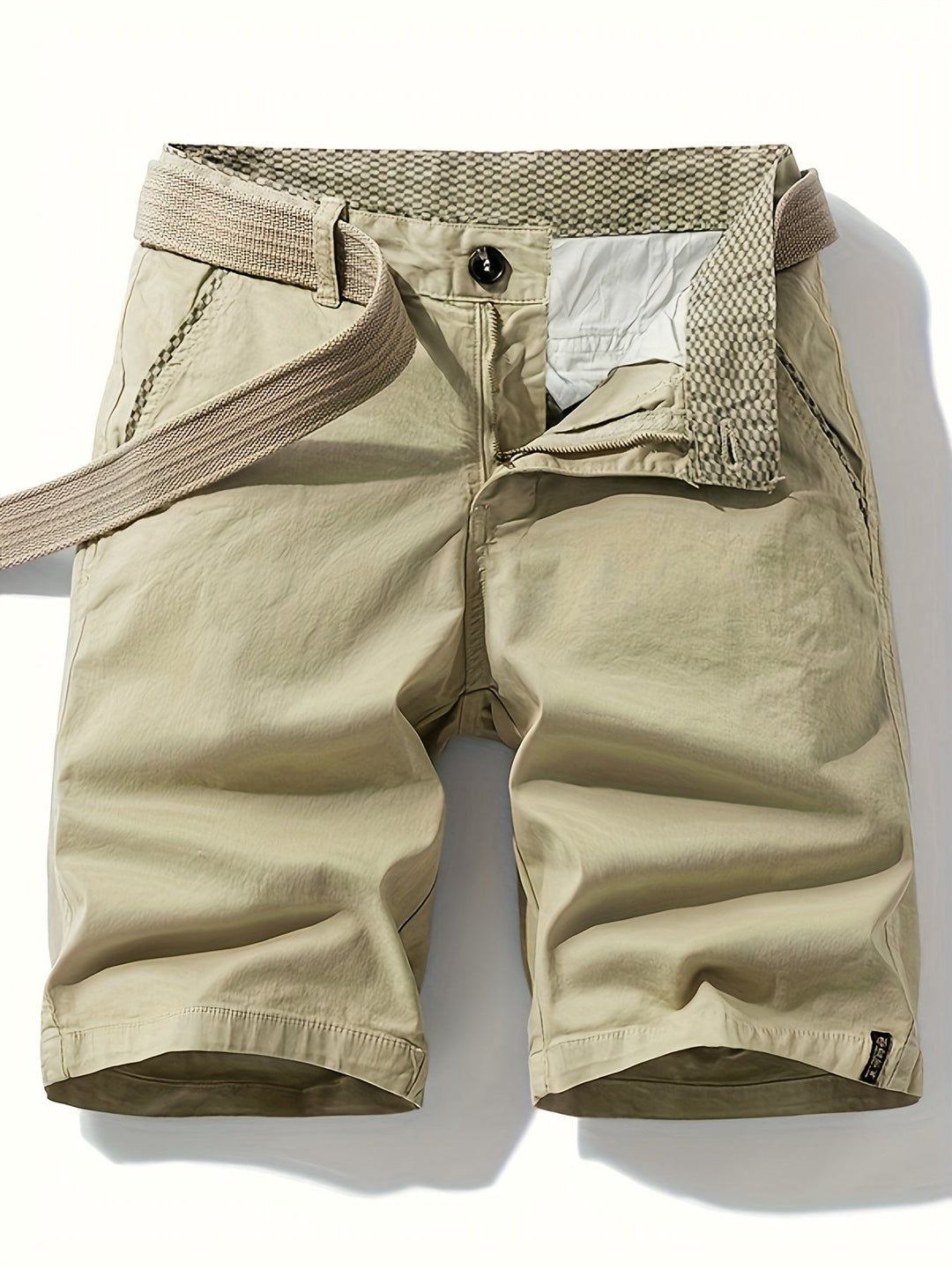 Herren-Bermudashorts mit Gürtel für Freizeit &amp; Urlaub