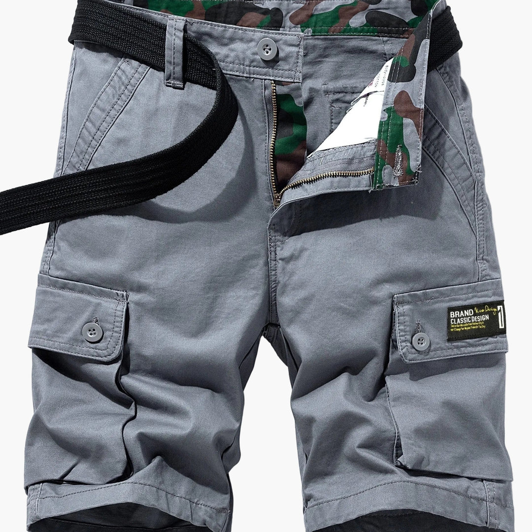 Lässige Cargo-Shorts für Herren mit Gürtel und Taschen
