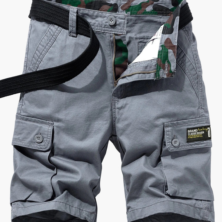 Lässige Cargo-Shorts für Herren mit Gürtel und Taschen