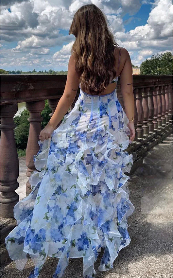 Charlotte – Kleid mit 3D-Effekt und langem Rock
