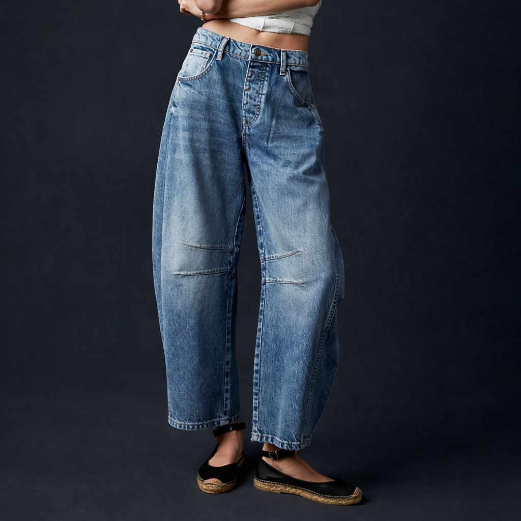 Alina | Weite Denim-Hose für Damen