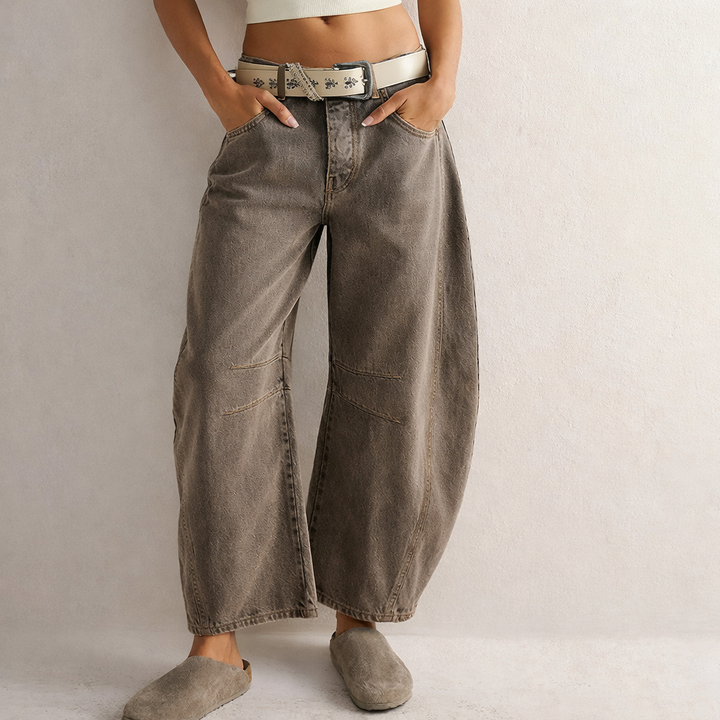 Alina | Weite Denim-Hose für Damen