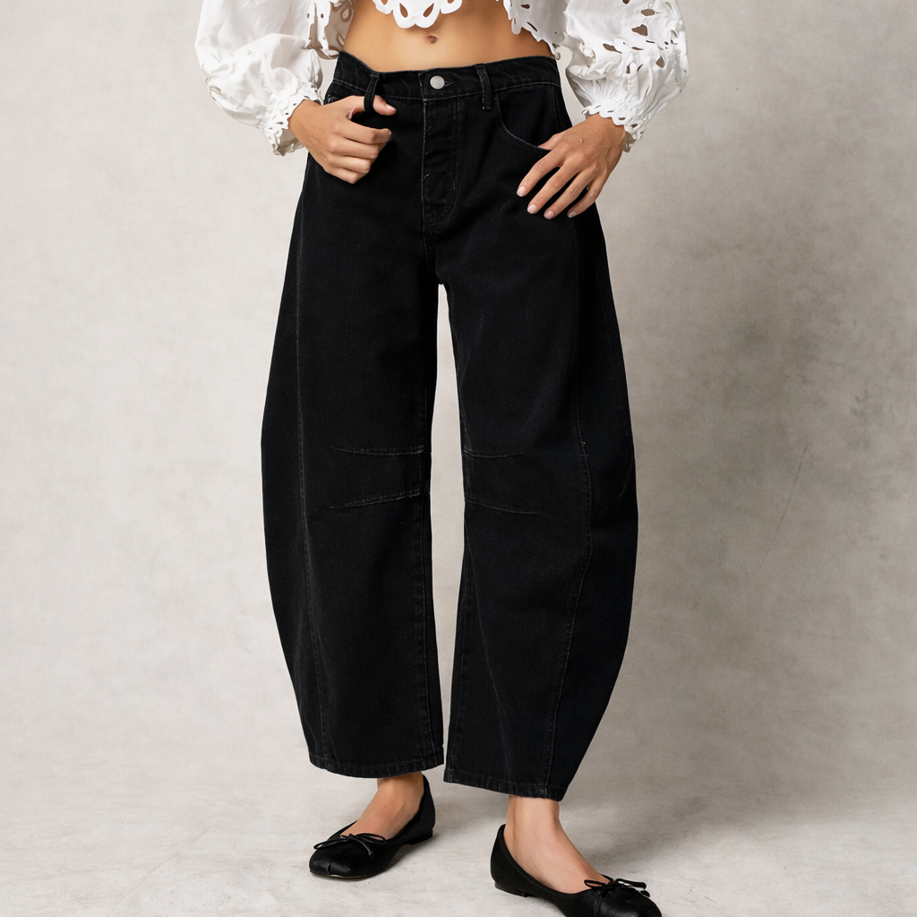 Alina | Weite Denim-Hose für Damen