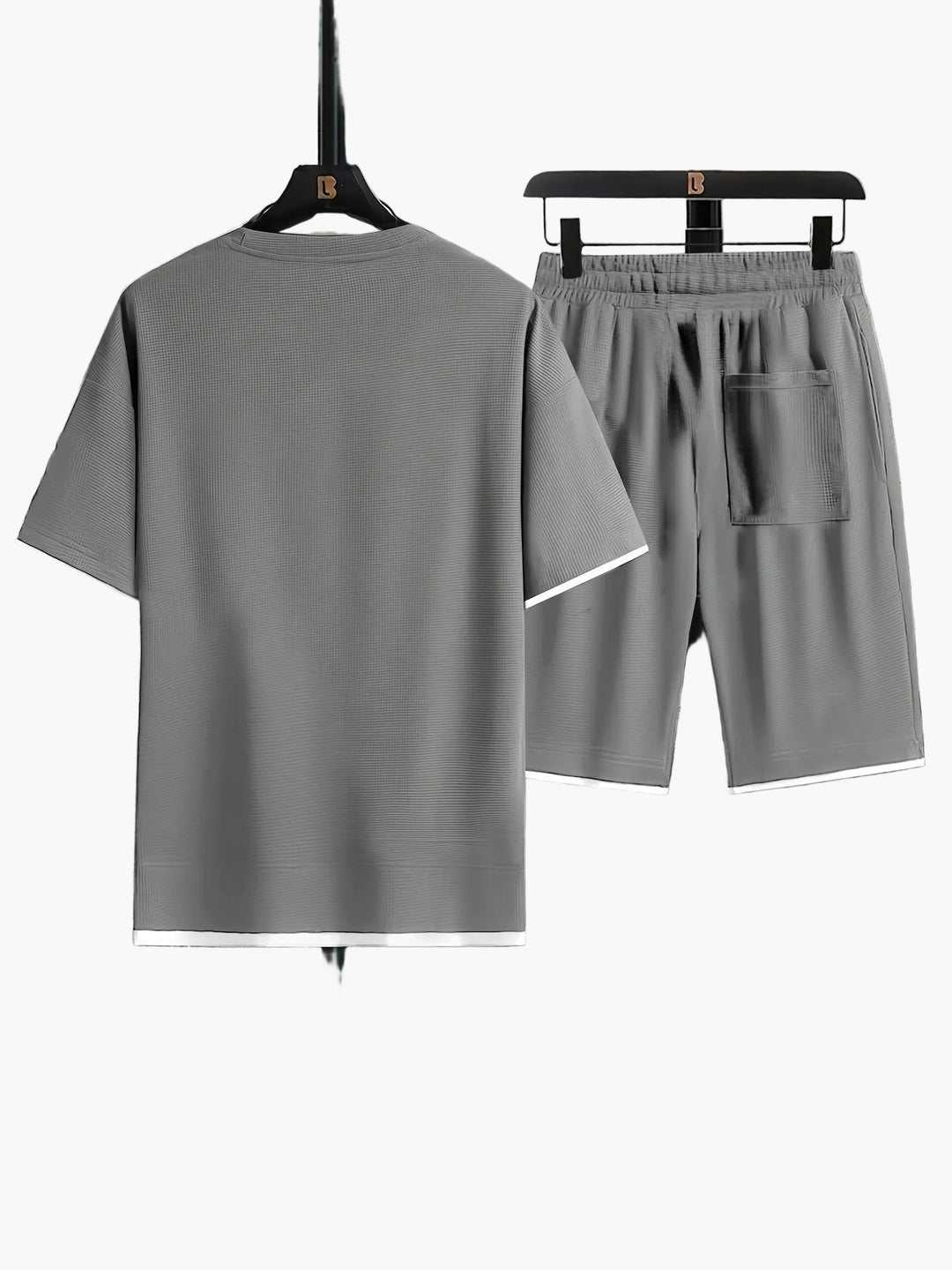 Herren-Freizeitset mit Kurzarmhemd und Shorts