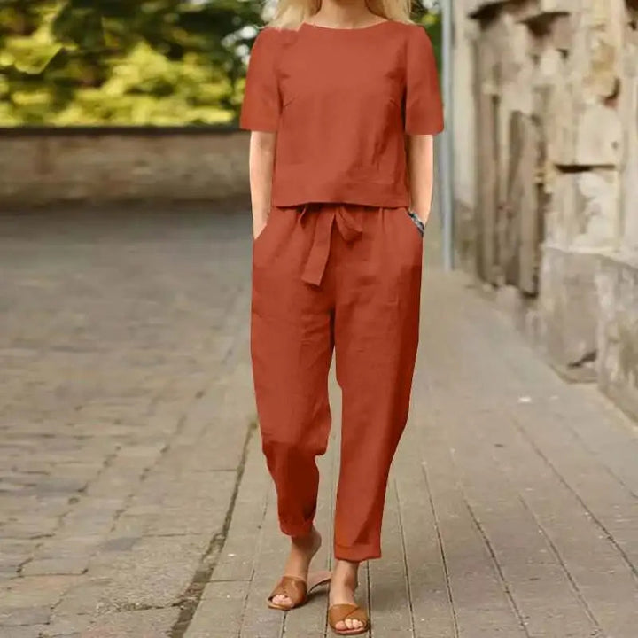 Brooklyn | Frauen Cropped Zweiteiliges Set