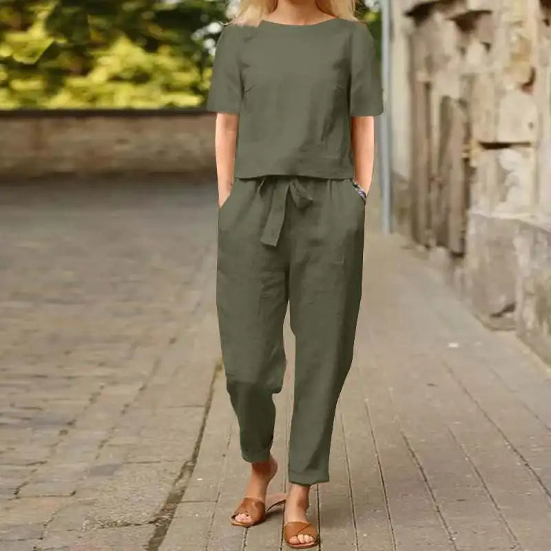 Brooklyn | Frauen Cropped Zweiteiliges Set