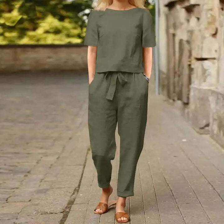 Brooklyn | Frauen Cropped Zweiteiliges Set