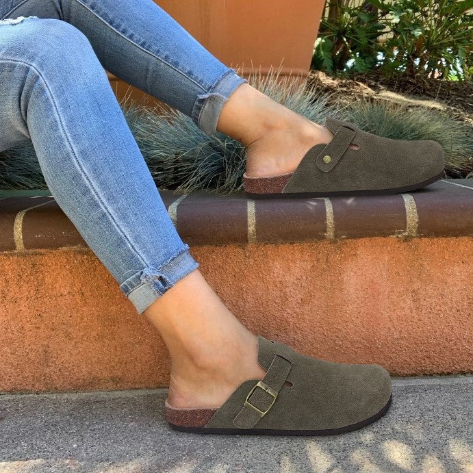 Boston | Elegante Wildleder Slipper für Damen