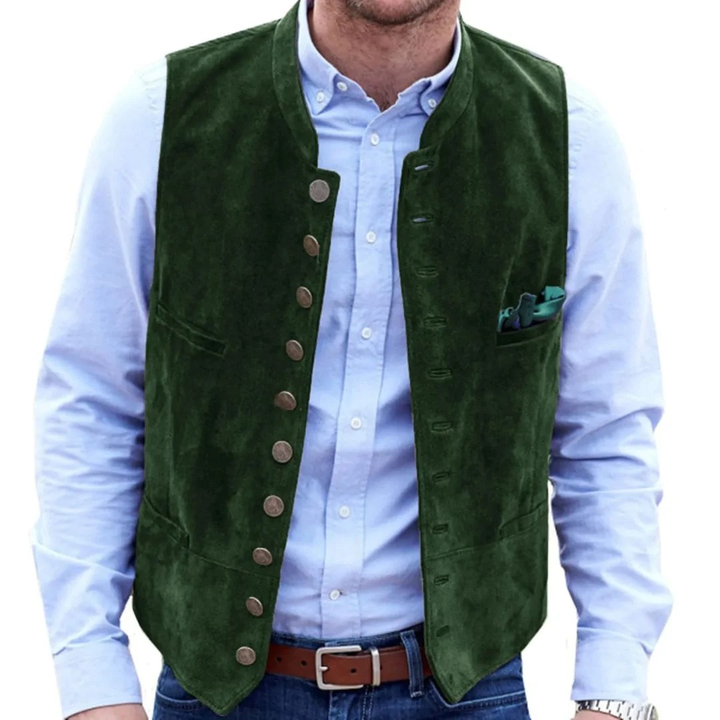 Burkhard | Herren Trachtenweste Lederweste Tracht