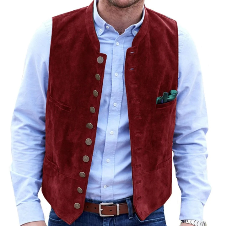 Burkhard | Herren Trachtenweste Lederweste Tracht