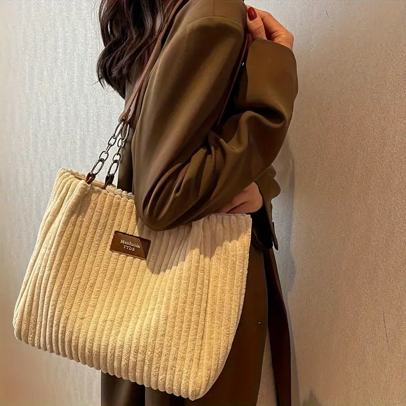 Julia | Baumwoll-Kord Tote Bag