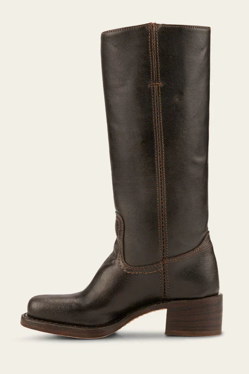 Holli | Elegante Damenstiefel aus Leder mit schlanker Schaft