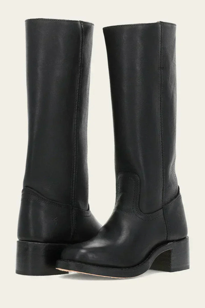 Holli | Elegante Damenstiefel aus Leder mit schlanker Schaft