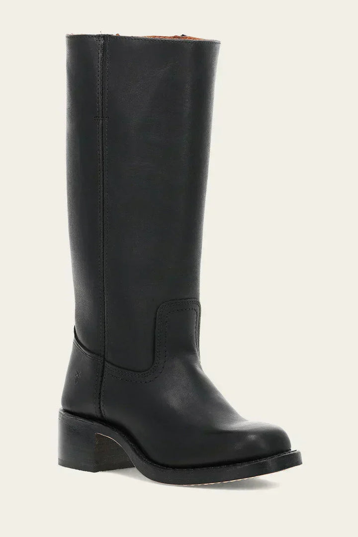 Holli | Elegante Damenstiefel aus Leder mit schlanker Schaft