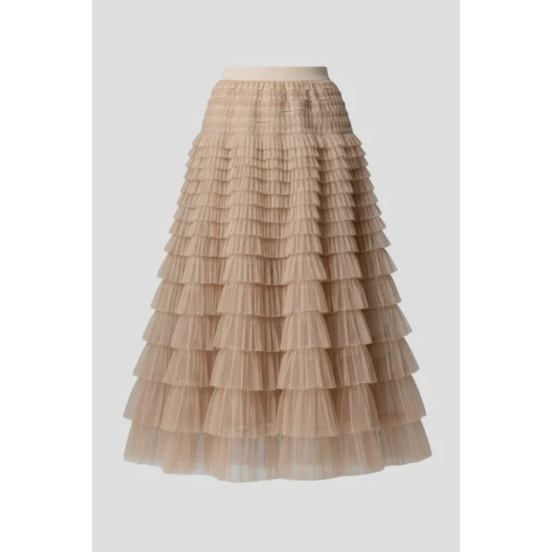 Carlotta | Damen Midirock Tüll Elegant