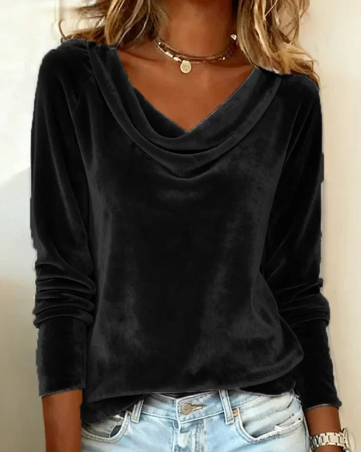 Amarita | Elegante Samtbluse