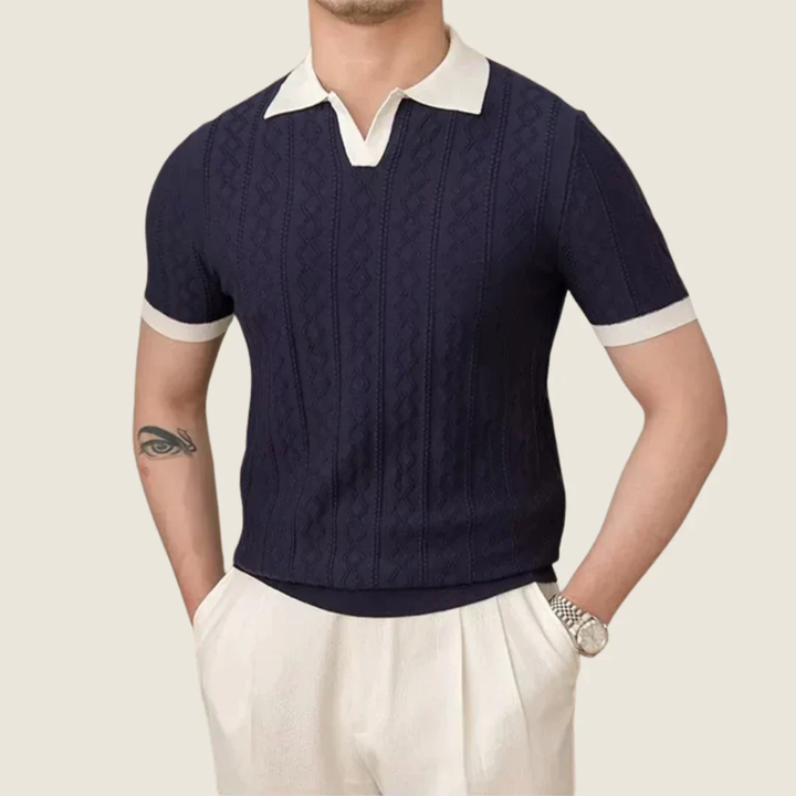 Cedric | Herren Poloshirt Mit Kontrast Modern