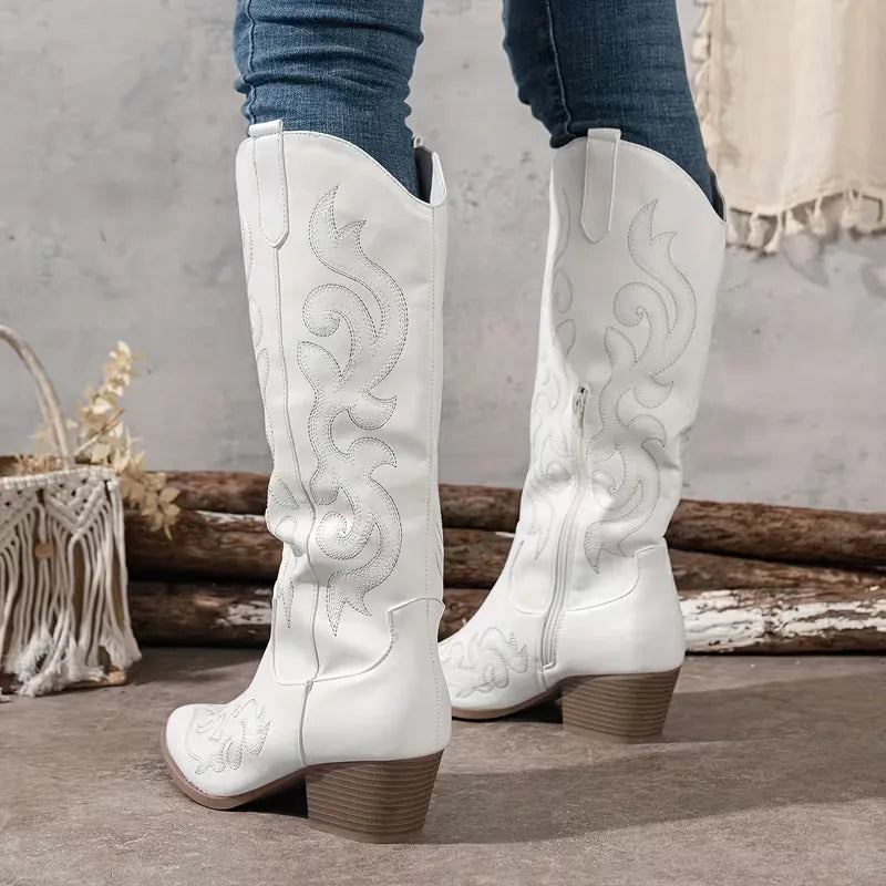 Cowboy-Stiefel mit Stickerei
