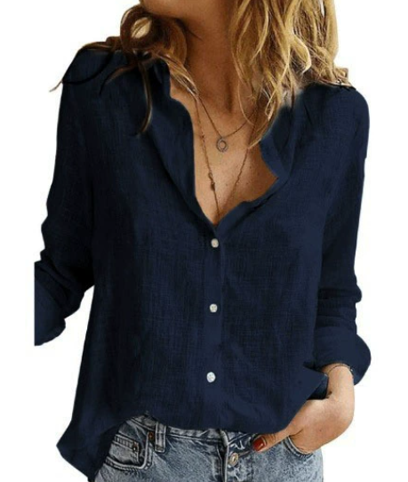 Damen Baumwollbluse | Lang