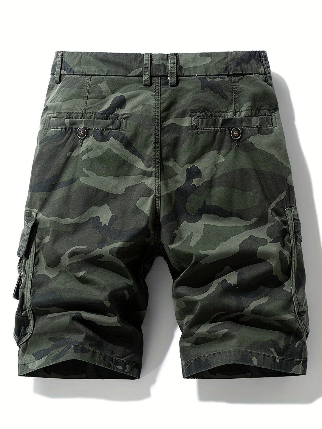 Herren-Bermudashorts mit Camouflage-Design und Taschen