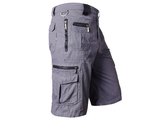 Herren-Bermudashorts mit Reißverschlusstaschen für die Freizeit im Freien
