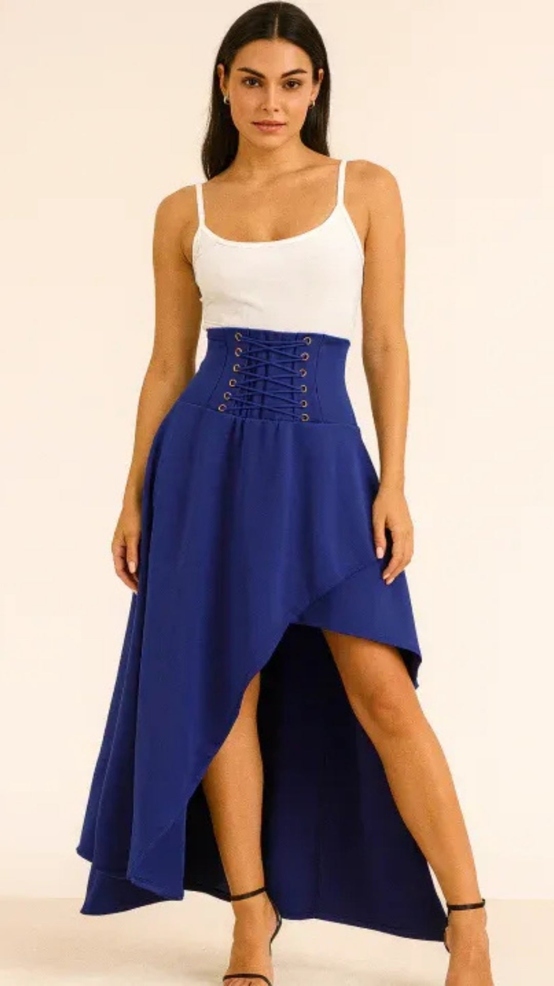 Damen Rock lang mit Schlitz | Midi