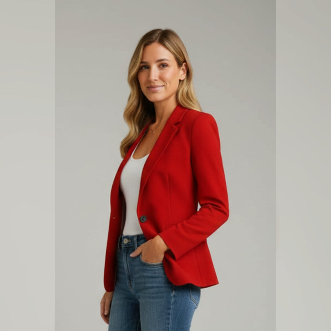 Damen Taillierter Blazer mit Revers