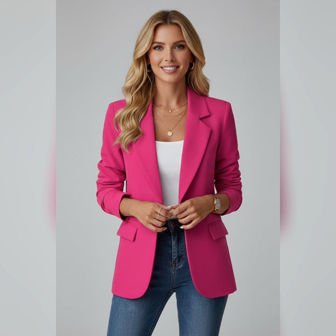Damen Taillierter Blazer mit Revers