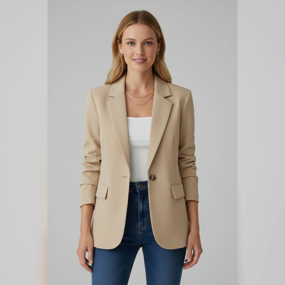 Damen Taillierter Blazer mit Revers