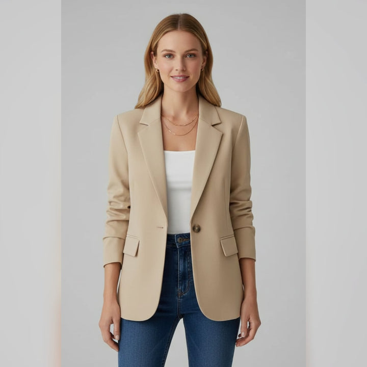 Damen Taillierter Blazer mit Revers