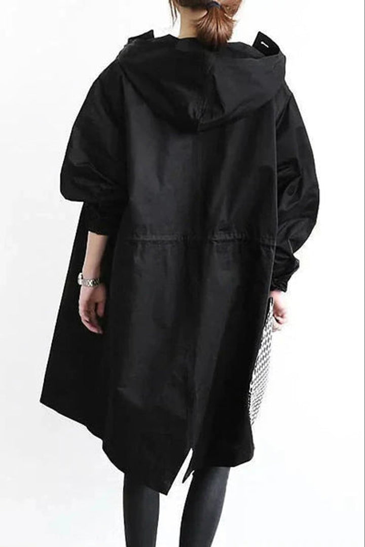 Damen Regenjacke mit Übergroßer Kapuze