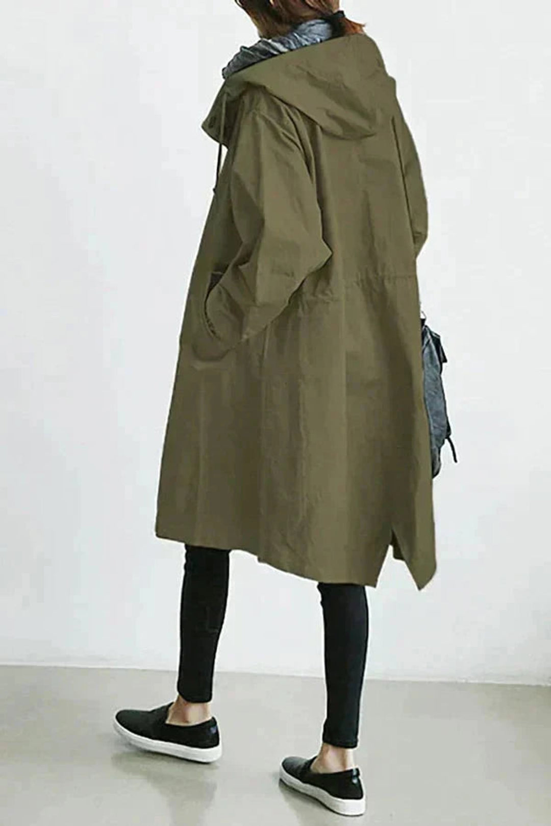 Damen Regenjacke mit Übergroßer Kapuze