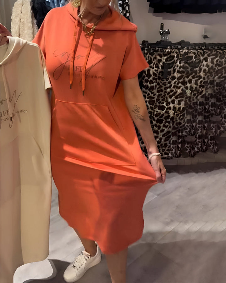 LORAVINE - Kapuzen Freizeitkleid