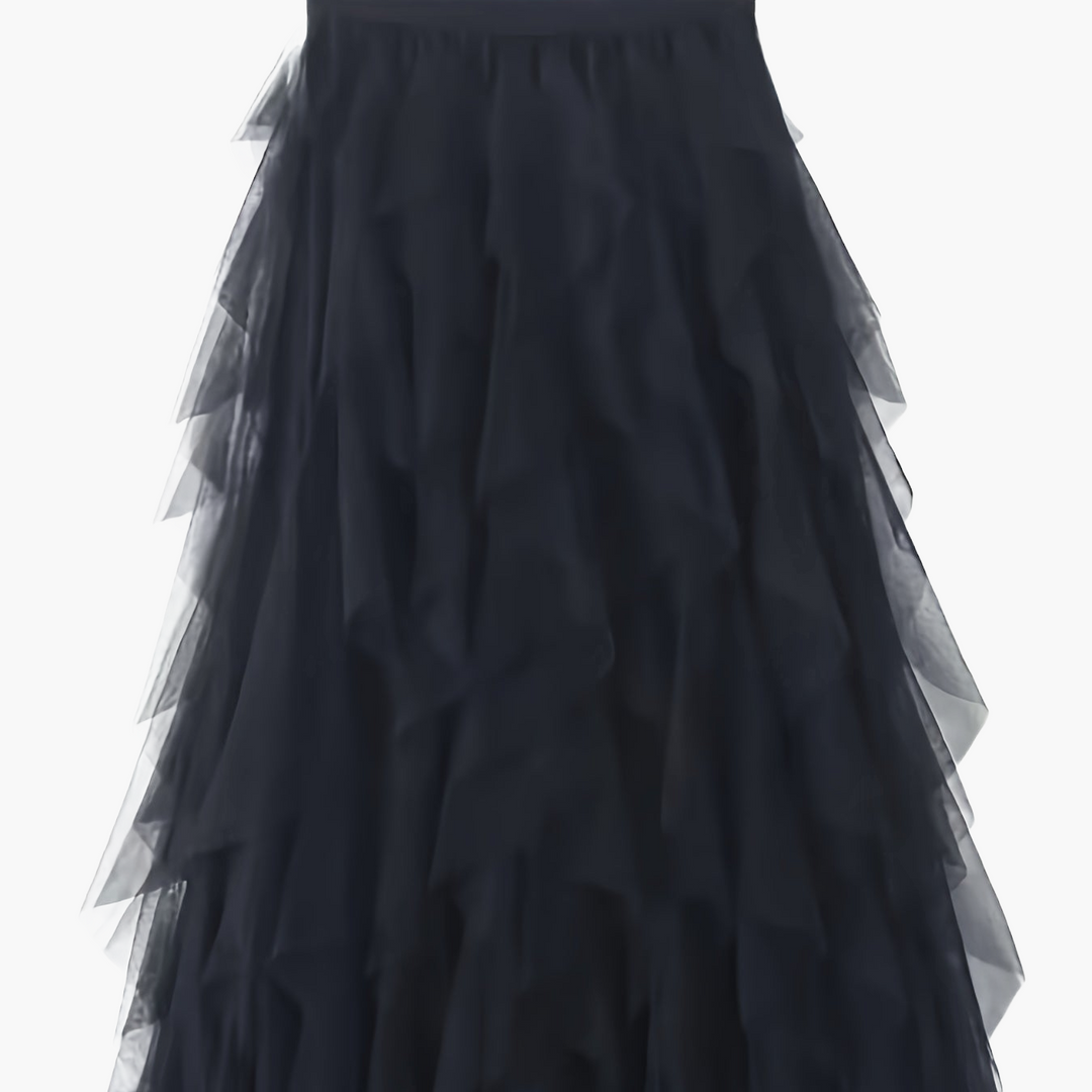 Damenrock Elegante Mehrlagige Volant Romantisches Festkleid