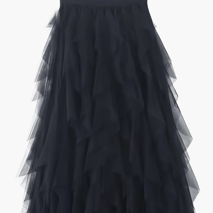 Damenrock Elegante Mehrlagige Volant Romantisches Festkleid