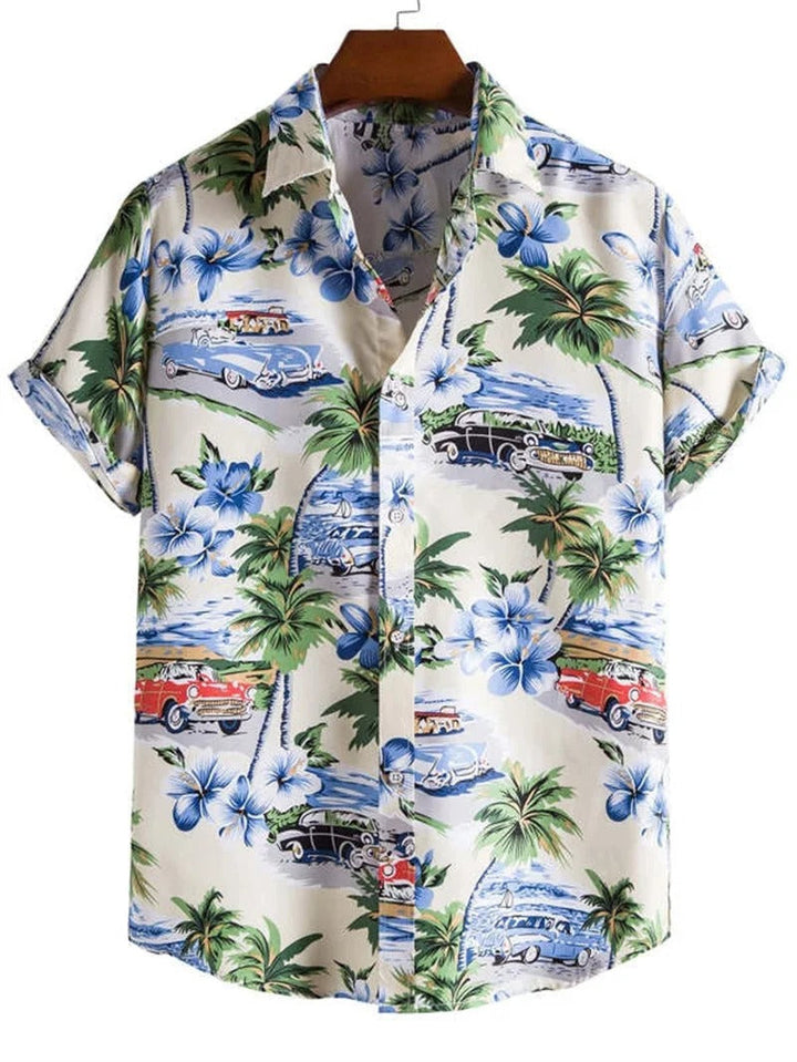 Tropisches 3D-Blumen-Hawaii-Hemd – Stil und Komfort in einem
