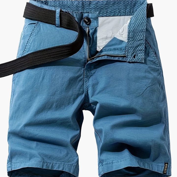 Herren-Bermudashorts mit Gürtel für Freizeit &amp; Urlaub