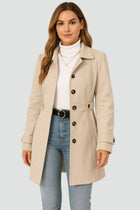 Herbst Damen Trenchcoat mit Taillengürtel für die Übergangszeit
