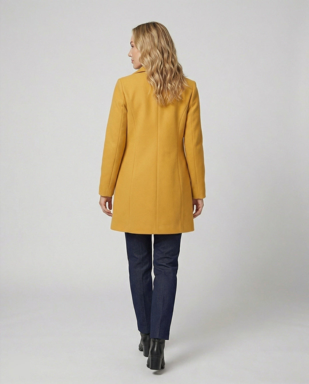 Flavie | Damen Doppelreihiger Wollmantel