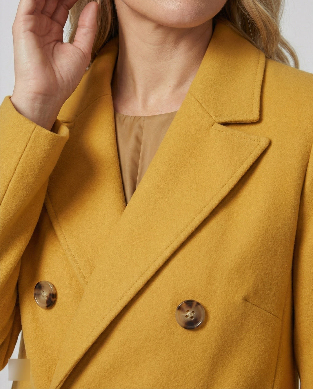 Flavie | Damen Doppelreihiger Wollmantel